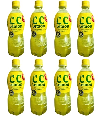 Amazon.com : Japan C.C. Lemon 8 bottles Japanese Lemon Softdrinks