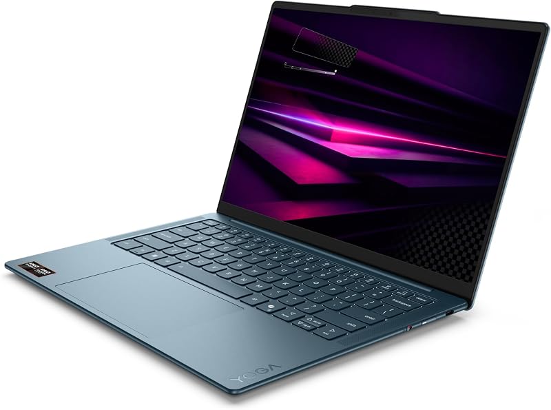 Yoga Slim 7 Gen 11 – Ordenador Portátil IA 14'' OLED (AMD Ryzen AI 7 445, 32GB RAM, 1TB SSD, USB-C, Windows11 Home, Copilot+ PC) QWERTY Español, Tidal Teal