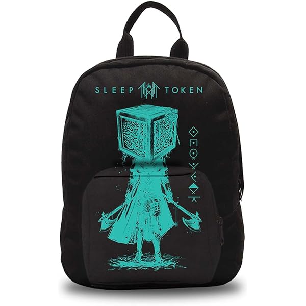 Rocksax Sleep Token Mini Zaino Unisex – The Love You Want – Nero, Poliestere 900D – 30x24x9,5 Cm