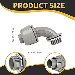 HDHAODA Conduit Connectors, 3/4 Inch Liquid Tight