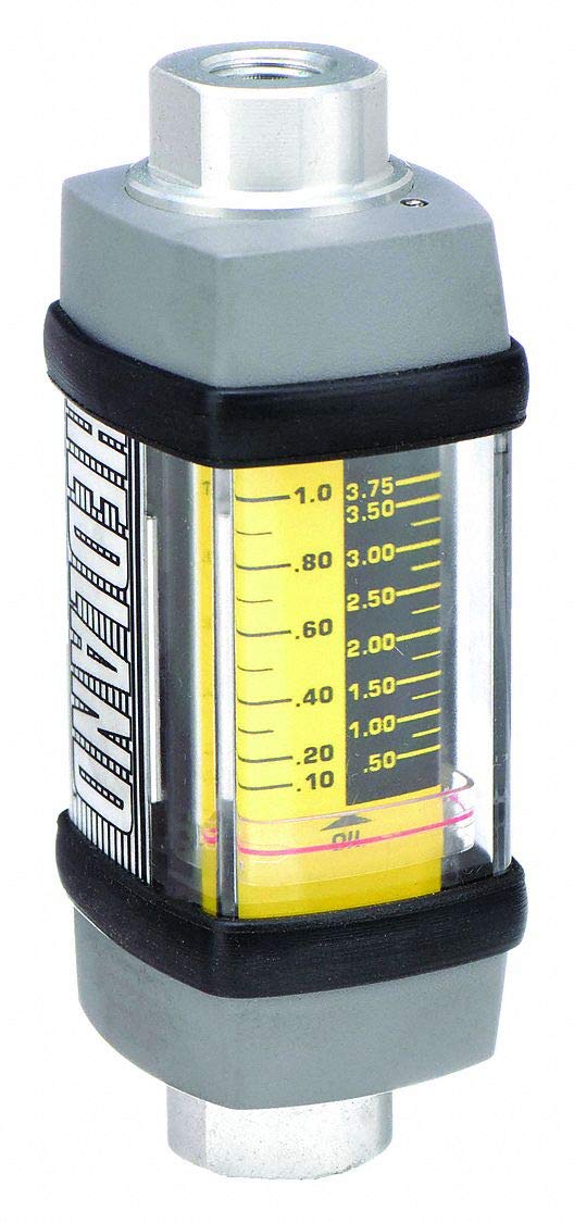 Hedland H201A010 Flow Meter, 1/4" Alum.1/1.0 GPM Oil and Petroleum