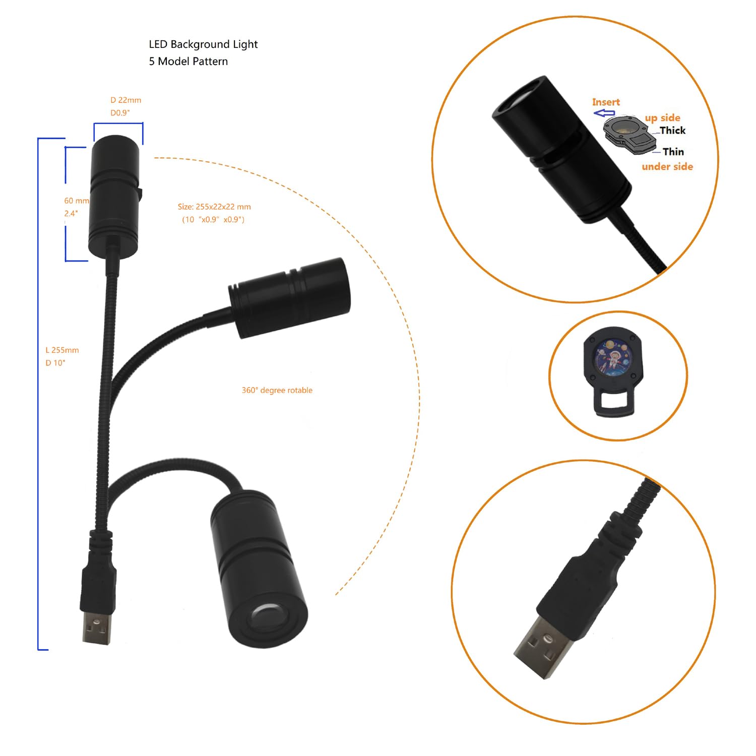 WELESHEI Moon Lamp USB Starlight Projector Earth Projection Astronaut Light Projector Happy Birthday Space Lights for Bedroom Galaxy 5 Pattern in 1 360° Rotatable Photography Background Led Lamps