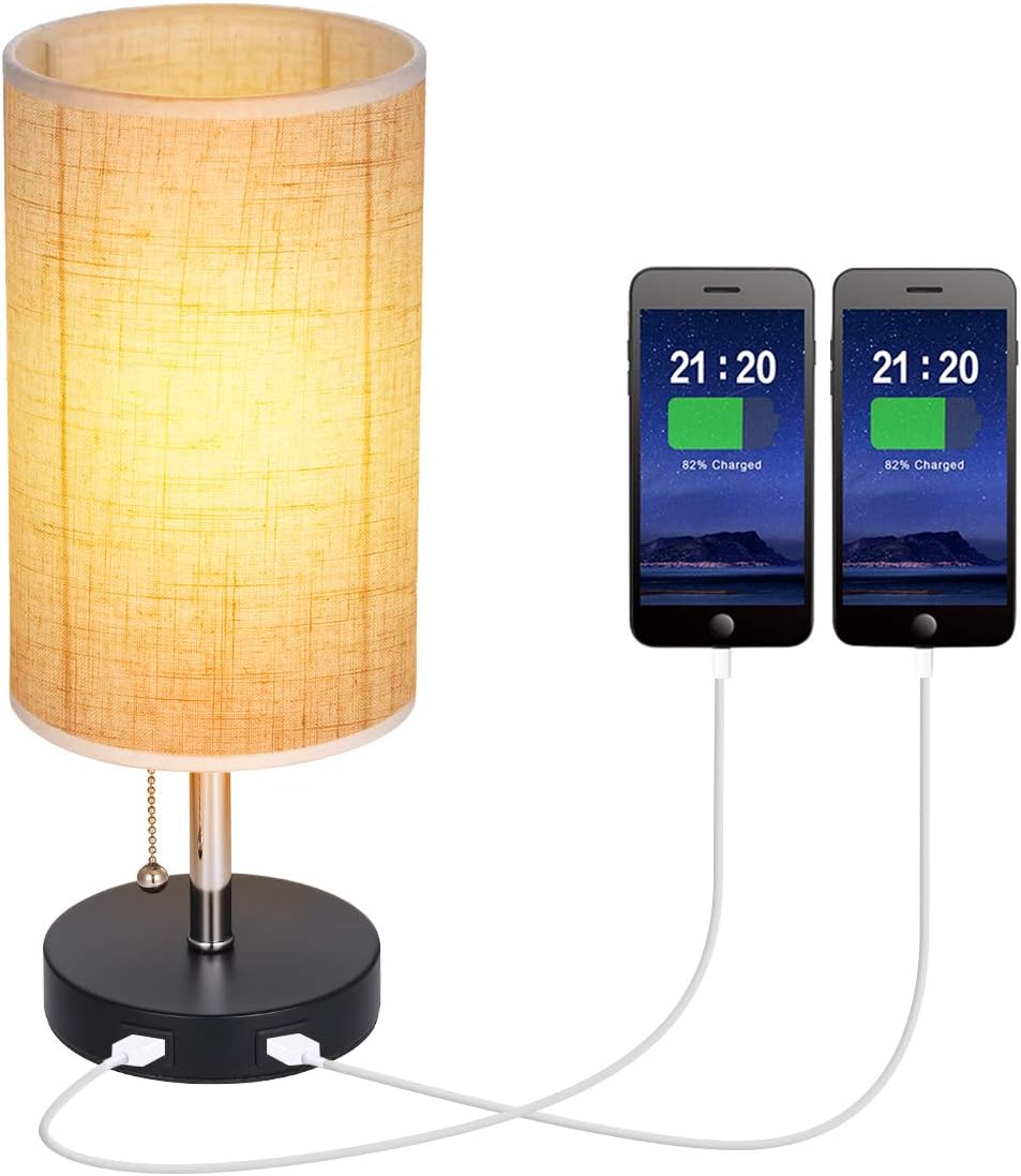 lampada da tavolo con porte usb
