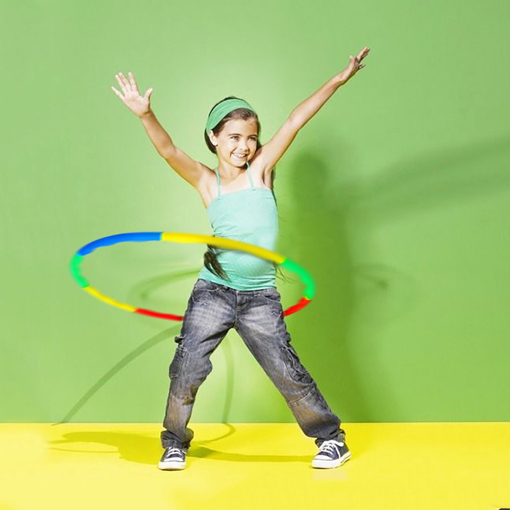 Akokie Hula Hoop Kids, Hoop Kit Game, Outdoor Toys Garden Ring Dia 75 CM Play for Girls Boys 3 4 5 6 Years Old