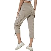 YuKaiChen Women's Capris Hiking Summer Pants Outdoor Athletic Casual with Pockets