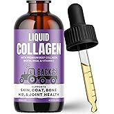 Back 40 Dogs Premium Grass-Fed Liquid Collagen for Dogs Skin and Coat, Hips and Joints | Allergy Relief with Biotin, Vitamin C and MSM for Joint, Nails & Immunity | Made in USA