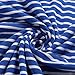 Uideazone Teen Girls Floral Striped Short Sleeve Shirt Cute Graphic Tee,Blue-Stripe,Small