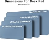 Aothia Leather Desk Pad Protector Denim Blue 60x35cm Non-Slip PU Leather view 3