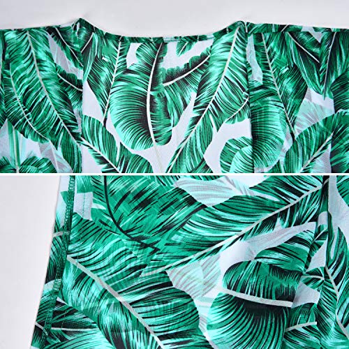 Cover-ups for Women Swimsuits Swimwear Women's Flowy Kimono Cardigan Open Front Maxi Dress Green - Thumbnail 6