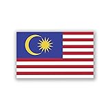 2-Pack Malaysia Flag Decal Sticker | 5-Inches by