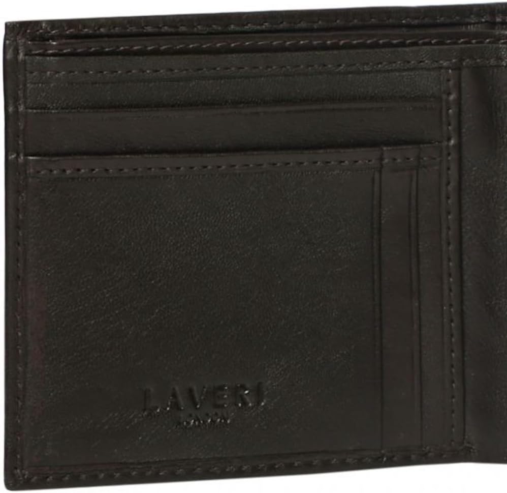 Laveri Bifold Wallet for Men - Leather, Brown - Image 5