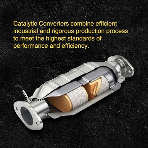 2.5 Inch Universal High Flow Catalytic Converters – 2-Pack, Stainless Steel, EPA Certified (410250)