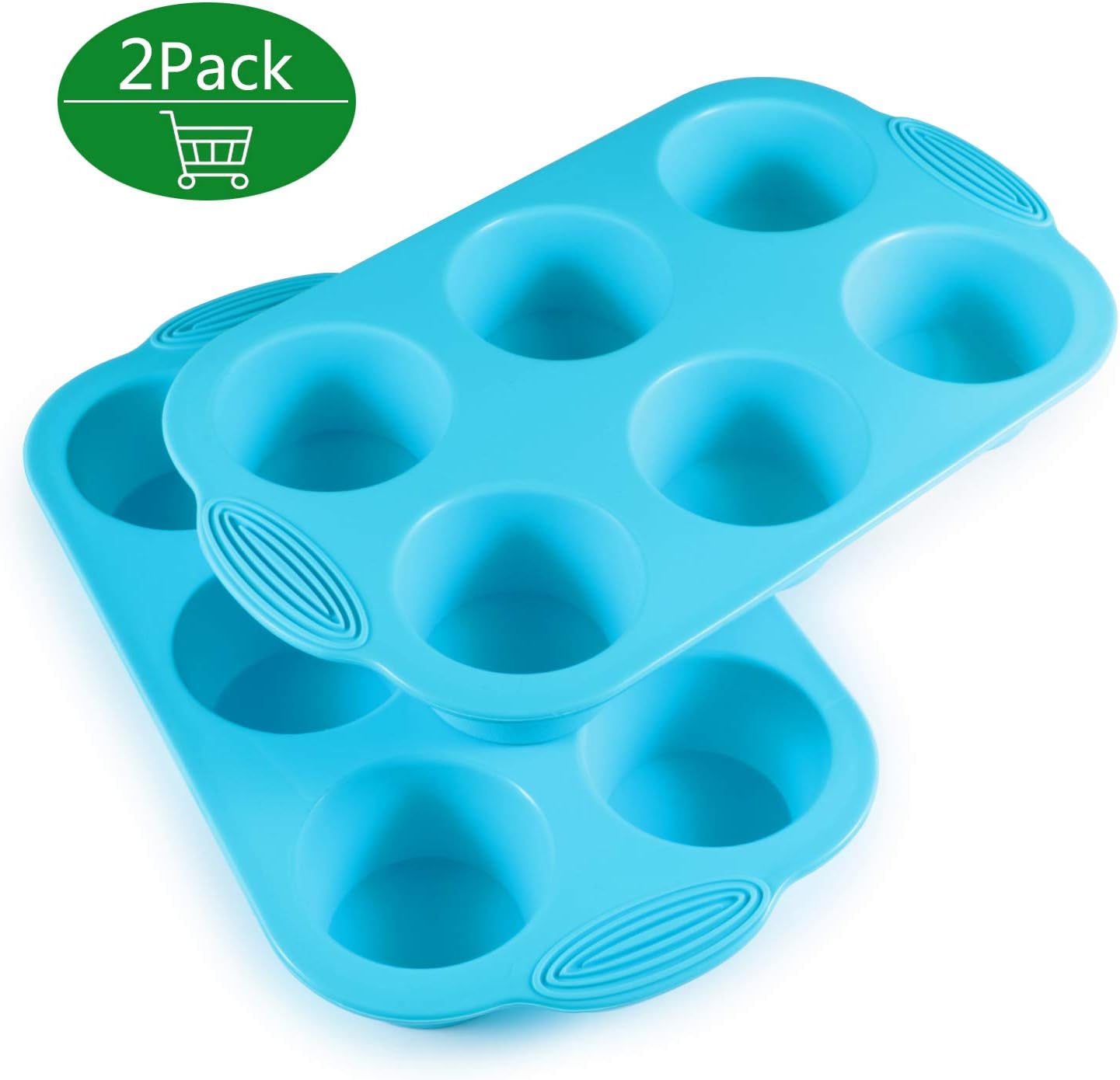 2 Pack Muffin Tray Silicone Muffin Trays Silicone Moulds Muffin Tin