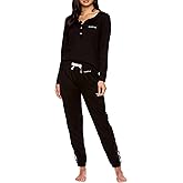 bebe Womens Pajama Set with Pockets - Long Sleeve Shirt and Pajama Pants Pj Set