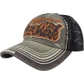 MINAKOLIFE Rock Shark Distressed Vintage Cotton Embroidered Baseball Cap Snapback Hat