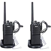 Walkie Talkies Voice Scrambler con auricular para adultos al aire libre CS senderismo, caza, viajes, radios de 2 vías de larg