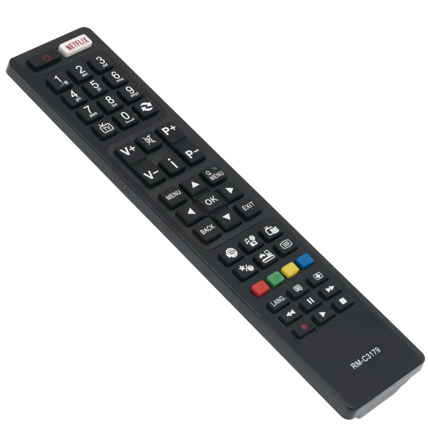 VINABTY RM-C3179 Replace Remote for JVC TV LT-40C750 Lt-50c750 LT-40C755 LT-48VU83A LT65VU83A LT-32VH53A LT49C870 LT-43VU83A LT-55VU83A LT-49VU83A LT-49VF53A LT55VU83A LT43VU83A LT49VF53A LT-40VF53A