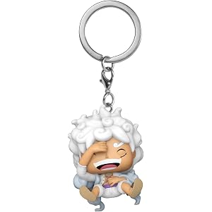 Funko Pop! Keychain: One Piece - Monkey D. Luffy Gear 5Novelty Keyring - Collectable Mini Figure - Stocking Filler - Gift Ide