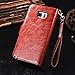 Note 5 Case, Galaxy Note 5 Case, Joopapa Galaxy Note 5 Wallet Case,Pu Leather Case Magnet Wallet Credit Card Holder Flip Cover Case Built-in 9 Card Slots & Stand Case for Samsung Galaxy Note 5 (Brown)