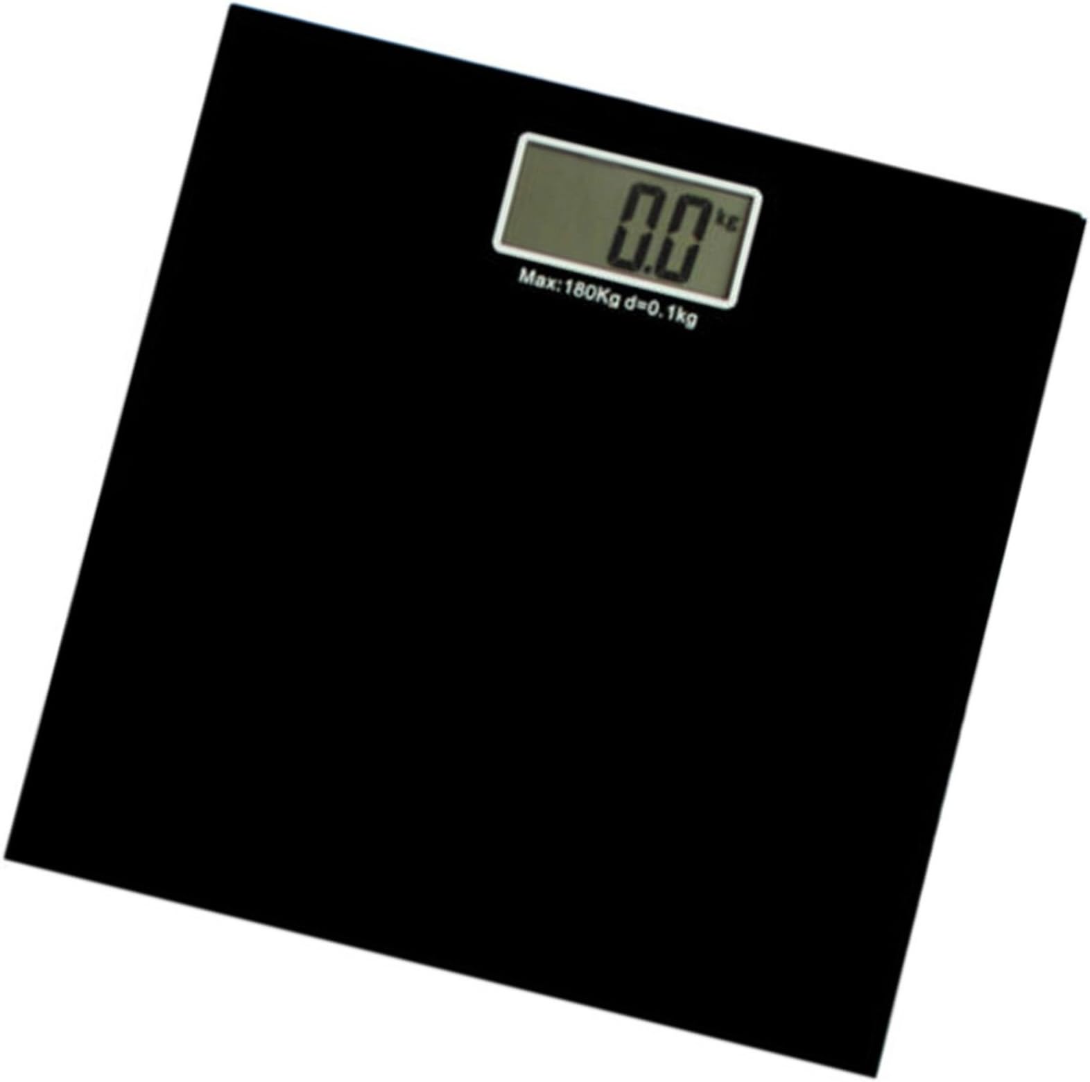 180kg Digital Electronic Glass Lcd Weighing Body Scales Bathroom Helps Lose Fat. (Black)