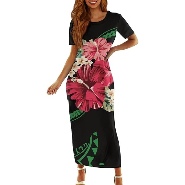 African Print Maxi Dresses for Women Fall Long Sleeve Vintage Plus Size  Bohemian V Neck Maxi Long Dress Black Red at Amazon Women's Clothing store
