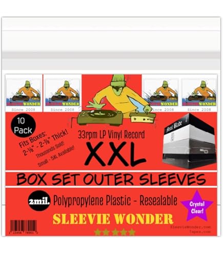 Amazon.com: Sleevie Wonder XXL Box Set Sleeves (4) No Flap 4mil