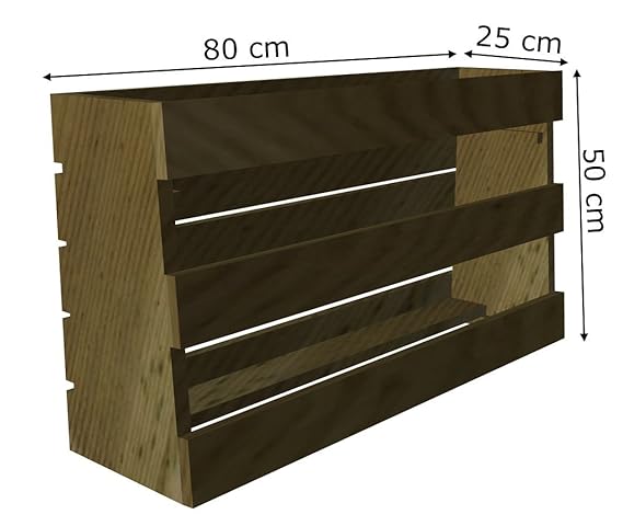 AD servicios Huerto Urbano Vertical 80x25x50 cm con 3 ...