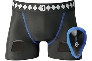 Diamond MMA Hockey Jock Short with Built-in Jock Strap & Athletic Cup Groin Protection System