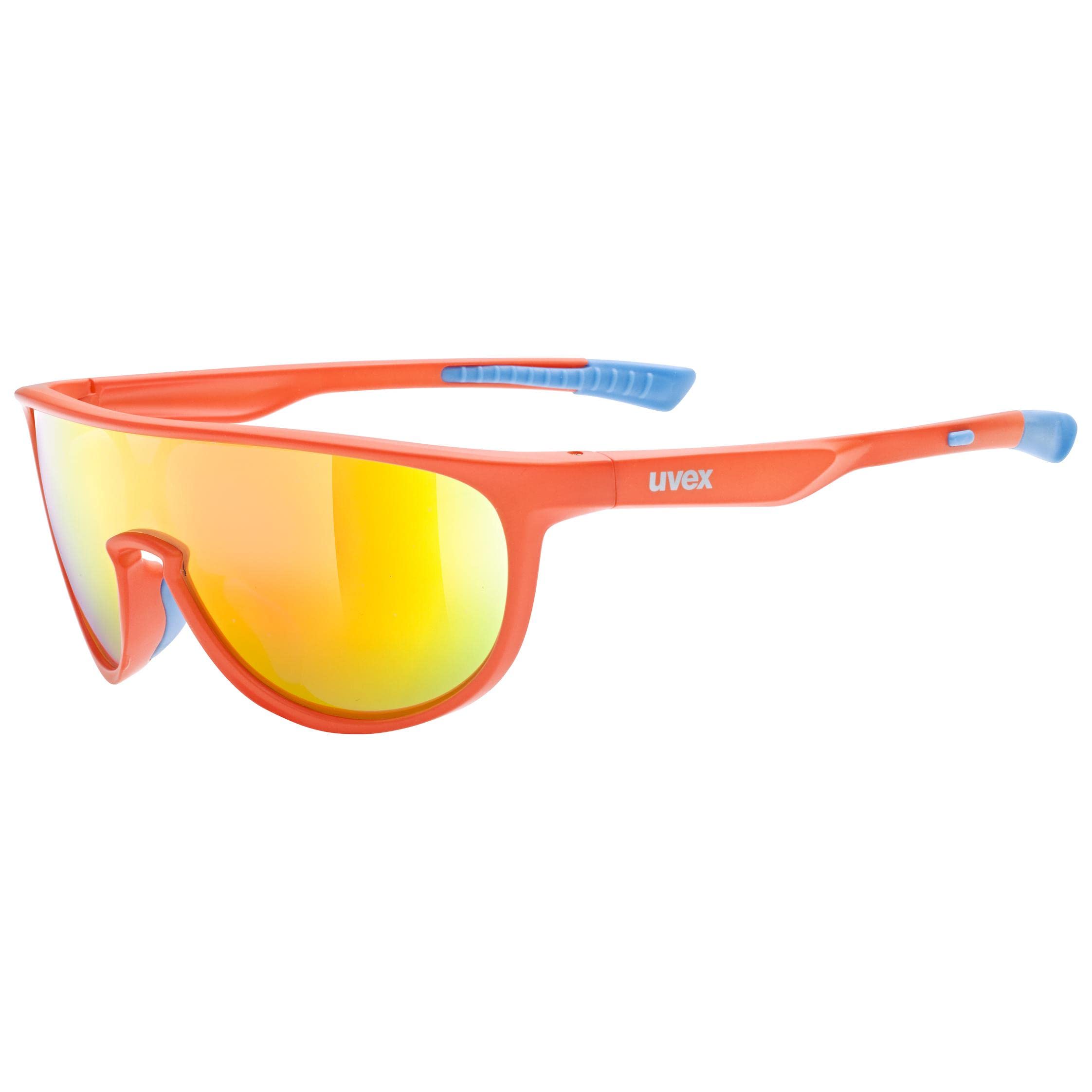 Uvex Unisex-Kids, sportstyle 515 sun glasses, orange matt/mirror orange, one size