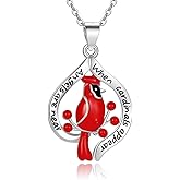 LES OSEWA Sterling Silver Highland Cow/Dachshund/Corgi/Red Cardinal Necklace Cute Animal Puppy Dog Pendant Jewelry for Women Girls