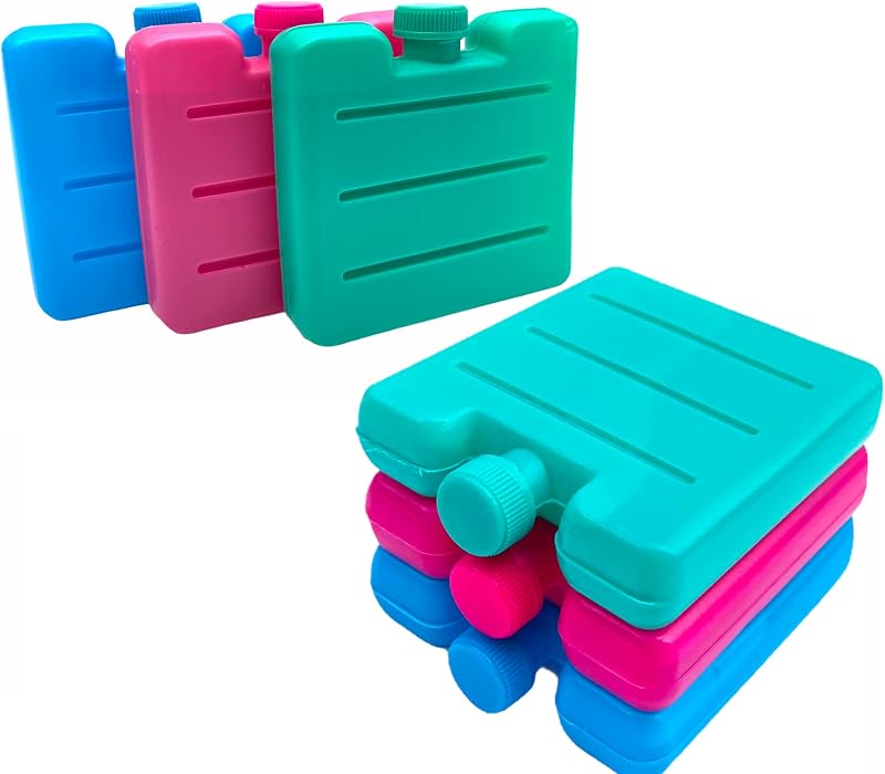 Homebay Freezer Blocks Ice Packs 6 Pack for Lunch Cool Bags Camping