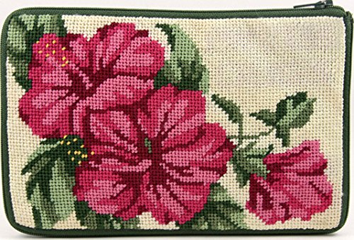 Cosmetic Purse - Hibiscus - Needlepoint Kit