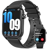 DIVOAZBVO Smart Watch for Men, 120+ Sports Modes Smartwatch with 1.83" HD Touchsreen, Sleep Monitor, IP67 Waterproof, Bluetooth Call &amp; Music Control Fitness Watch for iPhone/Android (Black)