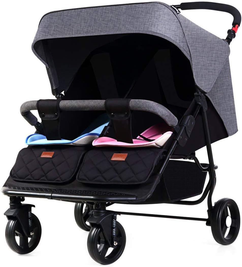 out and about double buggy newborn