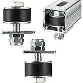 SHINICO 1-5/8" Unistrut Trolley Limit Hardware for Strut Channel, U Bracket,Garage Door Rollers, Hoist Trolley, Beam Trolleys