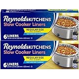 Reynolds Kitchens Slow Cooker Liners, Regular (Fits 3-8 Quarts), 2 Count (Pack of 6), 12 Total