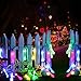 OMorc 50 LED Water Drop Solar Outdoor String Light, 20foot Colorful Fairy Light, Raindrop Starry Light, Waterproof Ambiance Lighting for Patio, Garden, Home, Wedding, Tree, Party