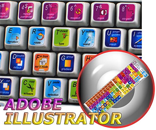 NEW ADOBE ILLUSTRATOR KEYBOARD STICKERS FOR DESKTOP, LAPTOP AND NOTEBOOK