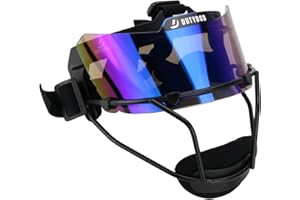 DUTYBOD Softball Face Mask Lightweight and Comfortable with Wide Field Vision fit All Ages - Durable and Safety Softball Face Mask sets