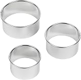 Tala Stainless Steel Pastry Cutters Set of 3 Small Medium Large Round view 3
