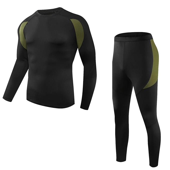 Buy Men’s Thermal Underwear Set, Winter Fleece Lined Sport Long Johns