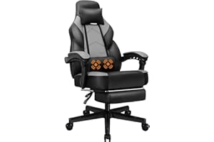 Shintenchi Gaming Chair, Computer Chair with Footrest and Lumbar Support,Video Game Chair Height Adjustable,Racing Style Comp