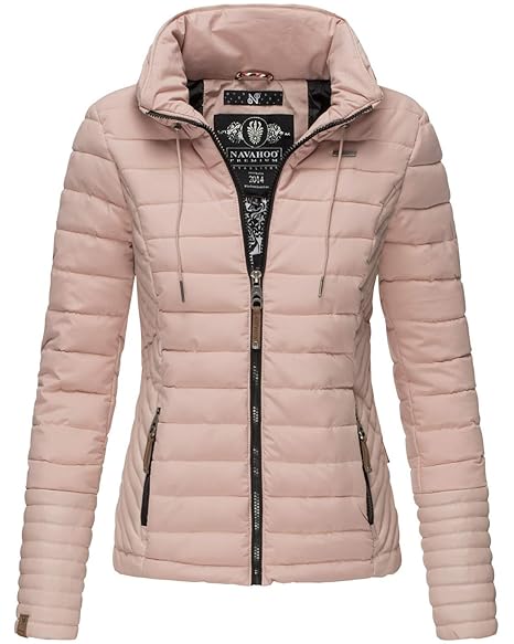 Navahoo Damen Jacke Steppjacke Übergangsjacke gesteppt Kunstleder B680