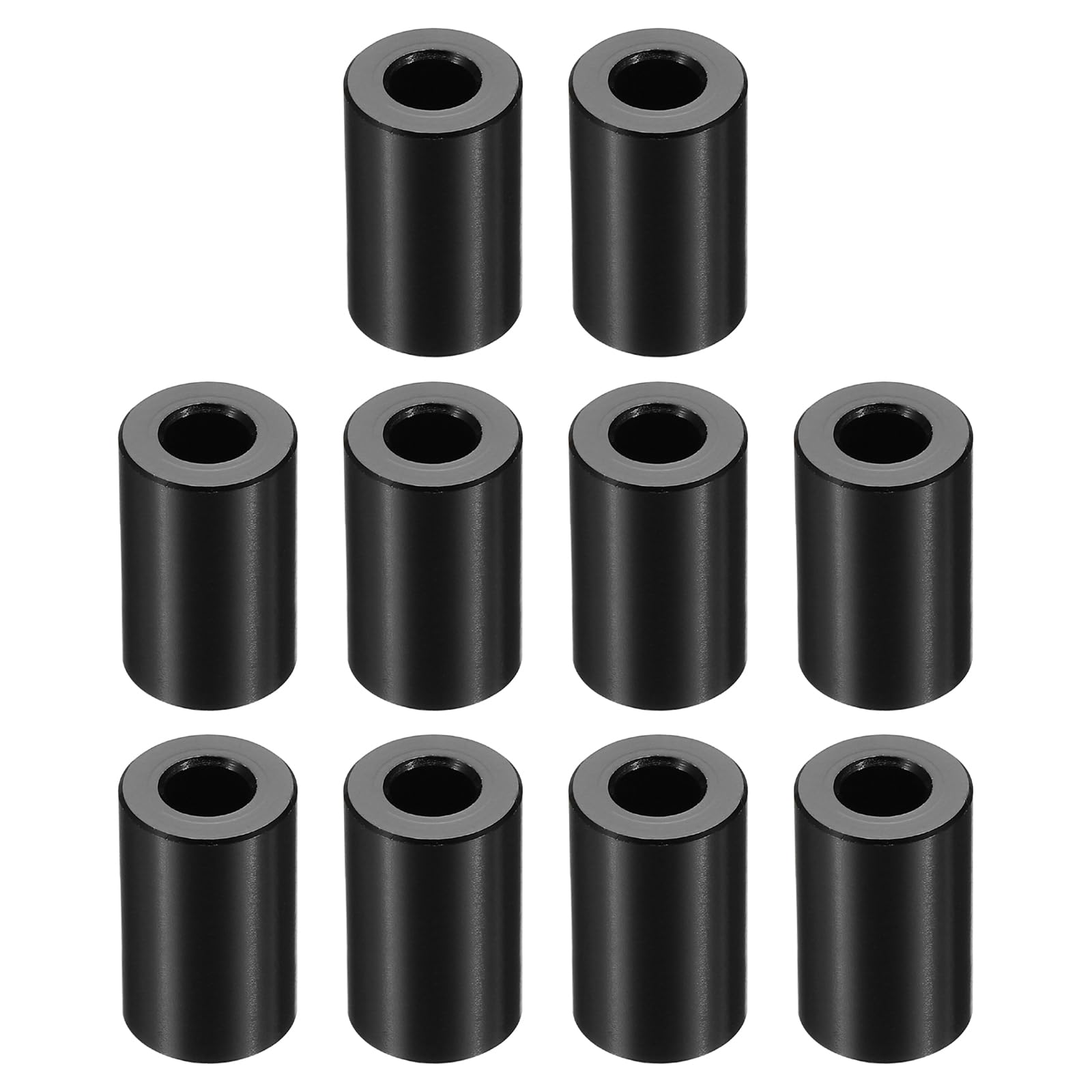 PATIKIL M6 Aluminum Spacers, 10 Pcs Metal Spacer Aluminum M6 x 1/2" OD x 7/8" L Aluminum Spacer Screw Standoff Round for 1/4" or M6 Screw Bolts