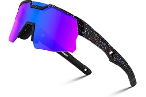 FEISEDY Teens Baseball Sunglasses Sports Cycling Glasses for Youth Polarized UV400 Boys Girls Age 8-14 B0093