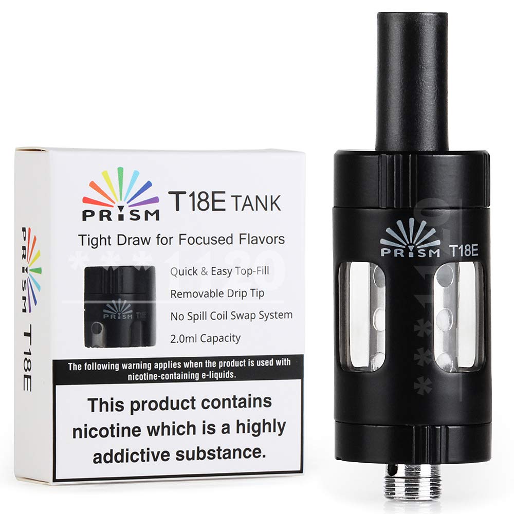 Innokin Prism T18E 2ml Tank for E Cigarette, No Nicotine - Black