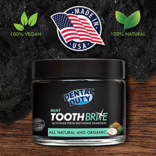 Natural Charcoal Teeth Whitening 2oz| Teeth Whitening Charcoal Powder 3-6 Months Supply| Vegan Teeth Whitening - Better Than Strips & Gels| Activated Charcoal Teeth Whitening Made in USA - Thumbnail 3