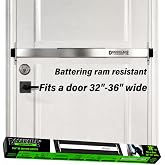 Doorricade Security Bar - Fits an Inward Opening Door 32-36" Wide-Silver | Easy Installation Heavy-Duty Door Barricade Bar with 2,000 lbs Battering Ram Resistance - Good for Home &amp; Apartment Security