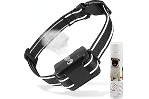 LIVELYLEAP Citronella Dog Bark Collar, Dog Barking Collar with 2 Adjustable Sensitivity and Volume of Spray [1 Citronella Spray Refill] No Shock Anti Bark Collars for Small Medium Large Dogs
