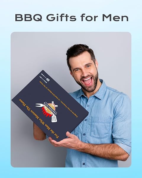 GIFTAROO GRILLING SMOKER APRON & BBQ BLANKET ACCESSORIES GIFTS FOR HUSBAND, FUNNY CHRISTMAS & BIRTHDAY BARBECUE ACCESSORIES TOOLS GIFTS FOR MEN WHO HAVE EVERYTHING